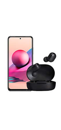 Xiaomi Note 10s Blanco con earphones